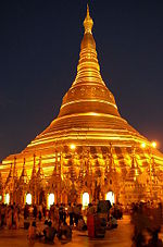 Shwedagon Pagoda in Yangon, Burma