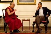 Встреча Его Святейшества Далай-ламы XIV с президентом США Бараком Обамой