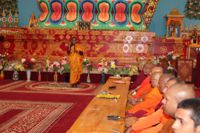 Завершился визит в Калмыкию делегации монахов из Шри Ланли