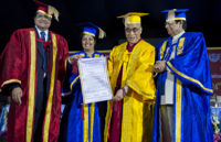 Его Святейшеству Далай-ламе XIV вручили почетную докторскую степень Национального открытого университета имени Индиры Ганди